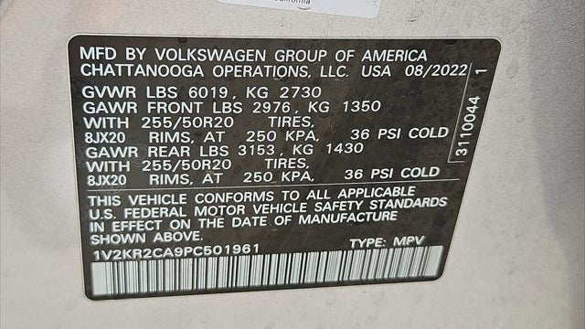2023 Volkswagen Atlas V6 SE 4Motion