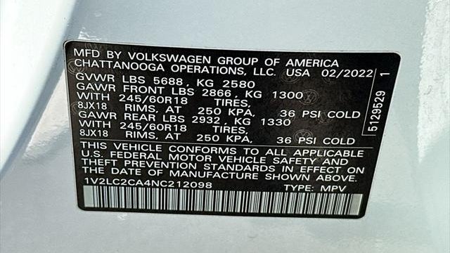 2022 Volkswagen Atlas Cross Sport SE 4Motion