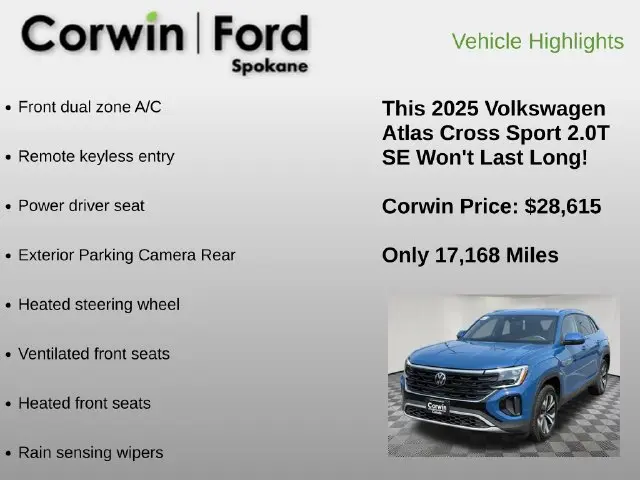 2025 Volkswagen Atlas - $28,615