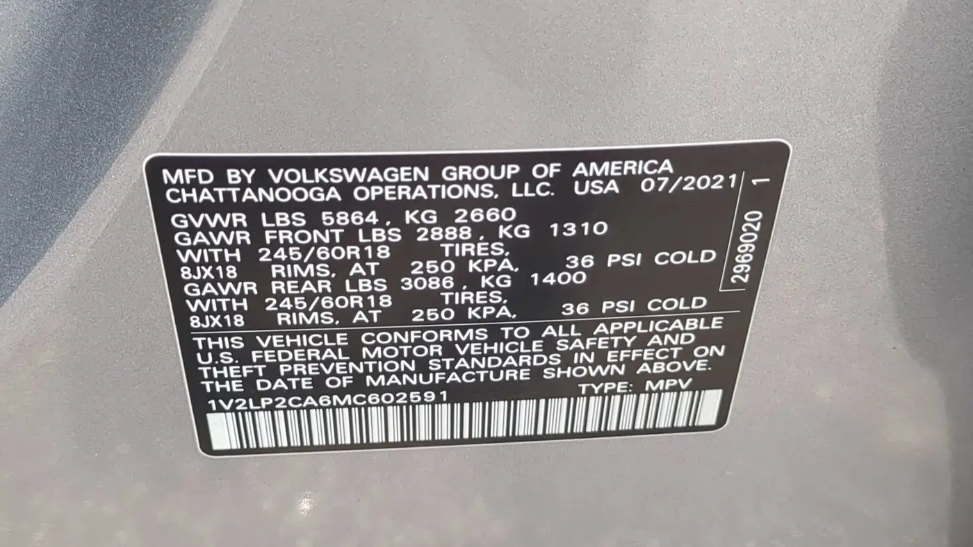 2021 Volkswagen Atlas SE 4Motion