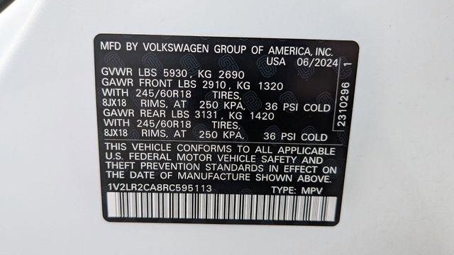 2024 Volkswagen Atlas SE 4Motion