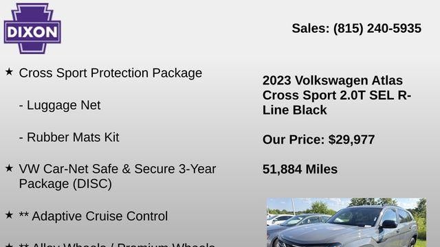 2023 Volkswagen Atlas Cross Sport SEL R-Line Black 4Motion