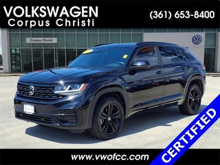 2023 Volkswagen Atlas Cross Sport with Deep Black Pearl Exterior