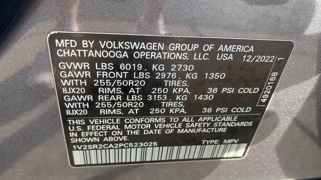 2023 Volkswagen Atlas V6 SEL R-Line Black 4Motion