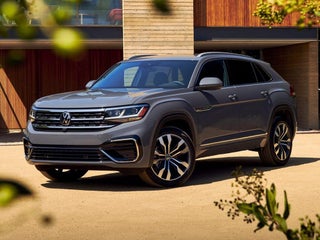 2021 Volkswagen Atlas Cross Sport with Tourmaline Blue Metallic Exterior