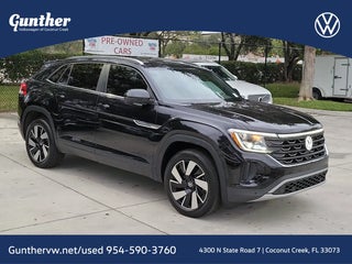 2025 Volkswagen Atlas Cross Sport with Deep Black Pearl Exterior