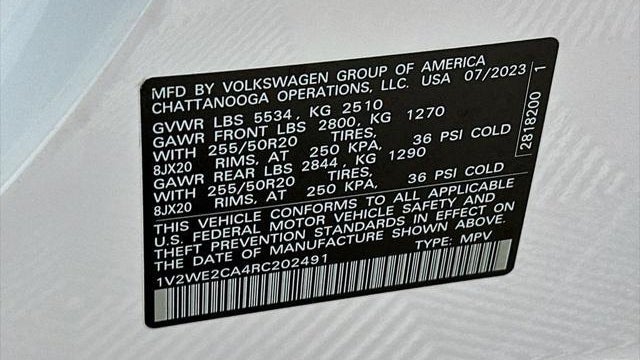 2024 Volkswagen Atlas Cross Sport SE