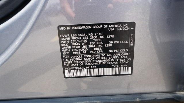 2024 Volkswagen Atlas Cross Sport SE