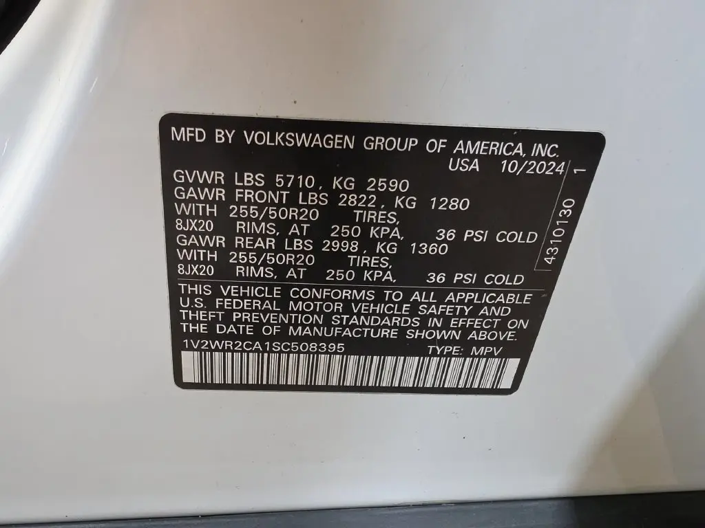 2025 Volkswagen Atlas - $28,677
