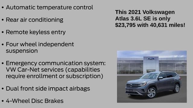 2021 Volkswagen Atlas V6 SE