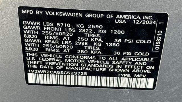 2025 Volkswagen Atlas SE