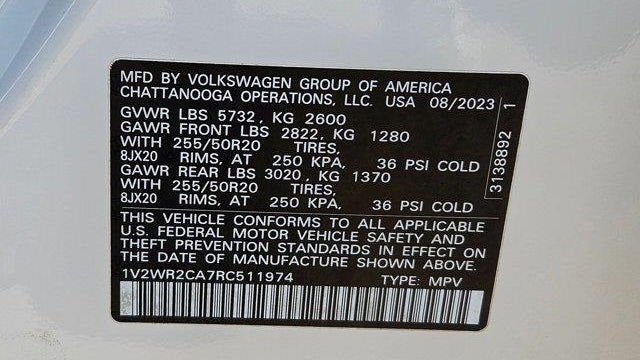 2024 Volkswagen Atlas SE