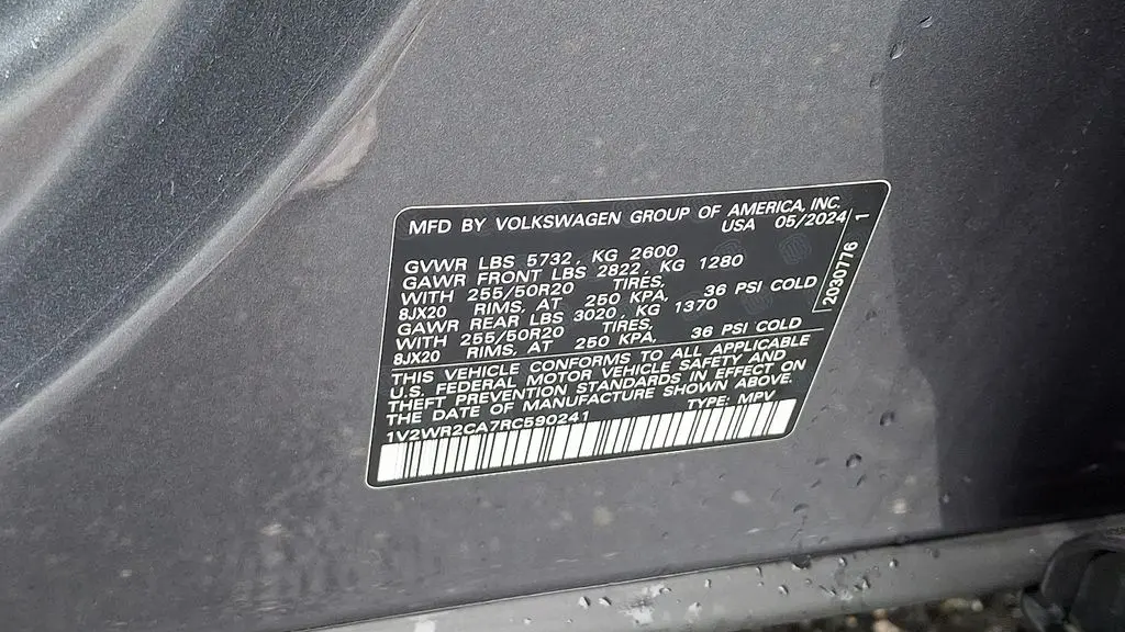 2024 Volkswagen Atlas SE