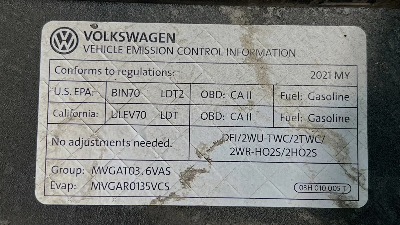 2021 Volkswagen Atlas V6 SE