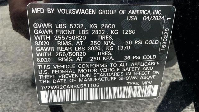 2024 Volkswagen Atlas SE