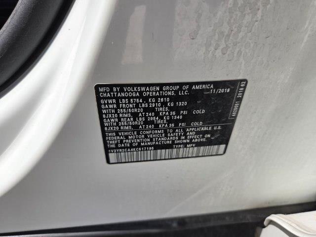 2019 Volkswagen Atlas - $15,500