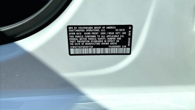 2016 Volkswagen Passat 1.8T S