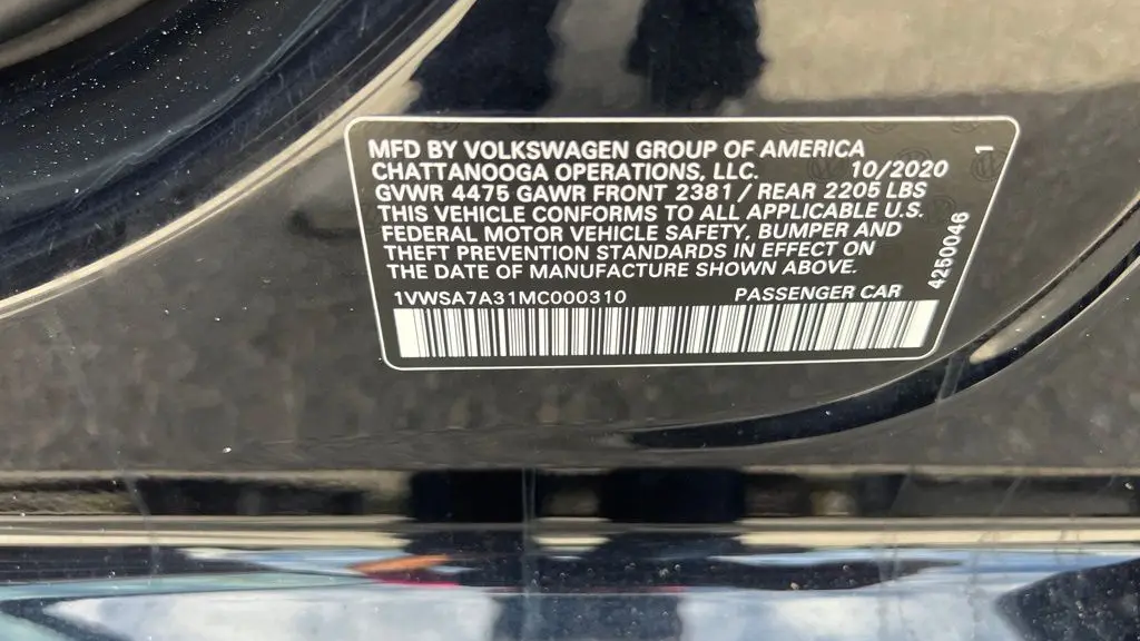 2021 Volkswagen Passat SE