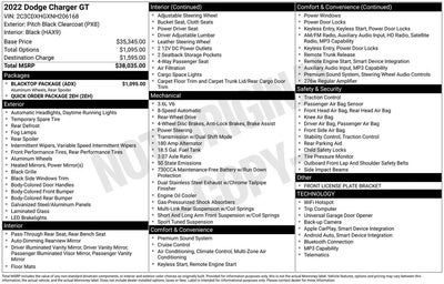 2022 Dodge Charger GT 4DR Sedan