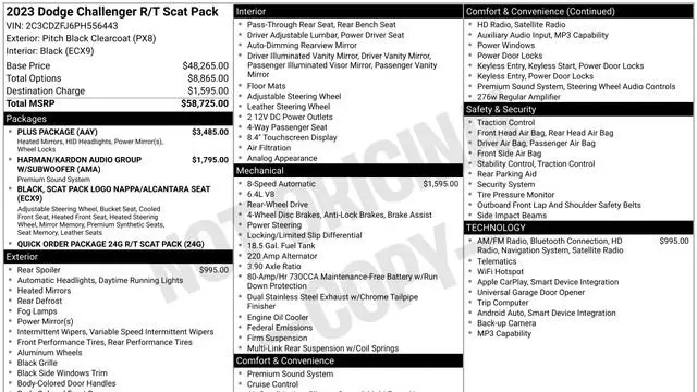 2023 Dodge Challenger R/T Scat Pack
