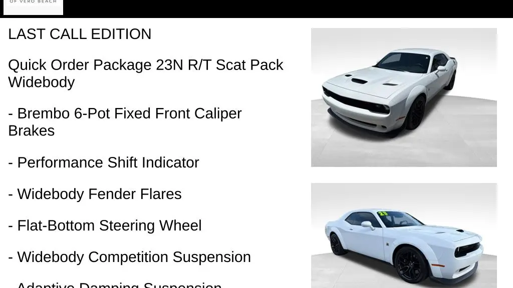 2023 Dodge Challenger R/T Scat Pack