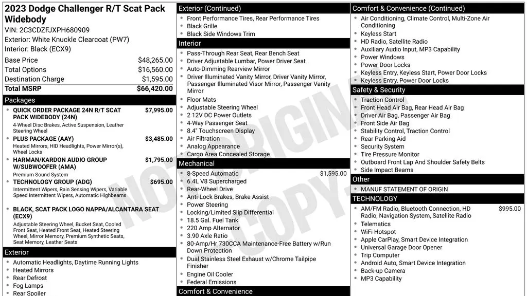 2023 Dodge Challenger R/T Scat Pack