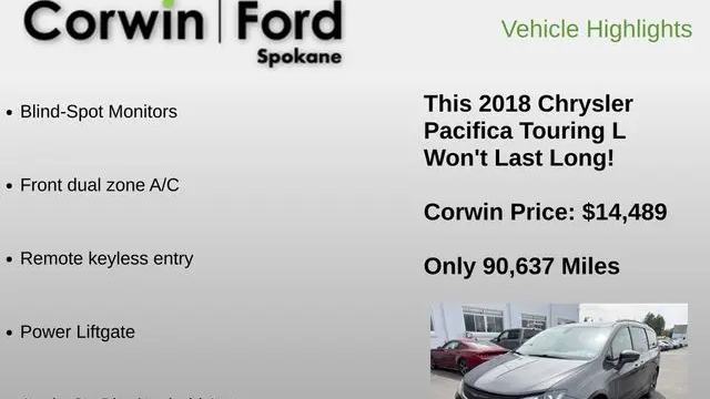 2018 Chrysler Pacifica Touring L