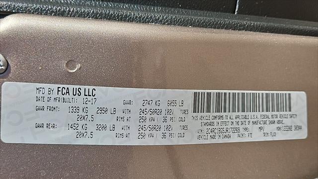 2018 Chrysler Pacifica Touring L