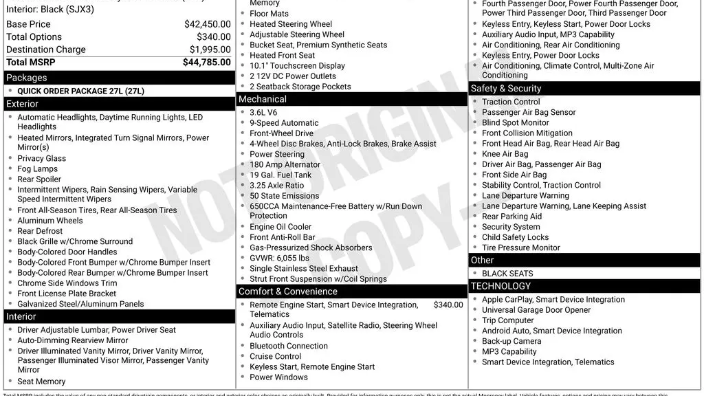 2025 Chrysler Pacifica Select