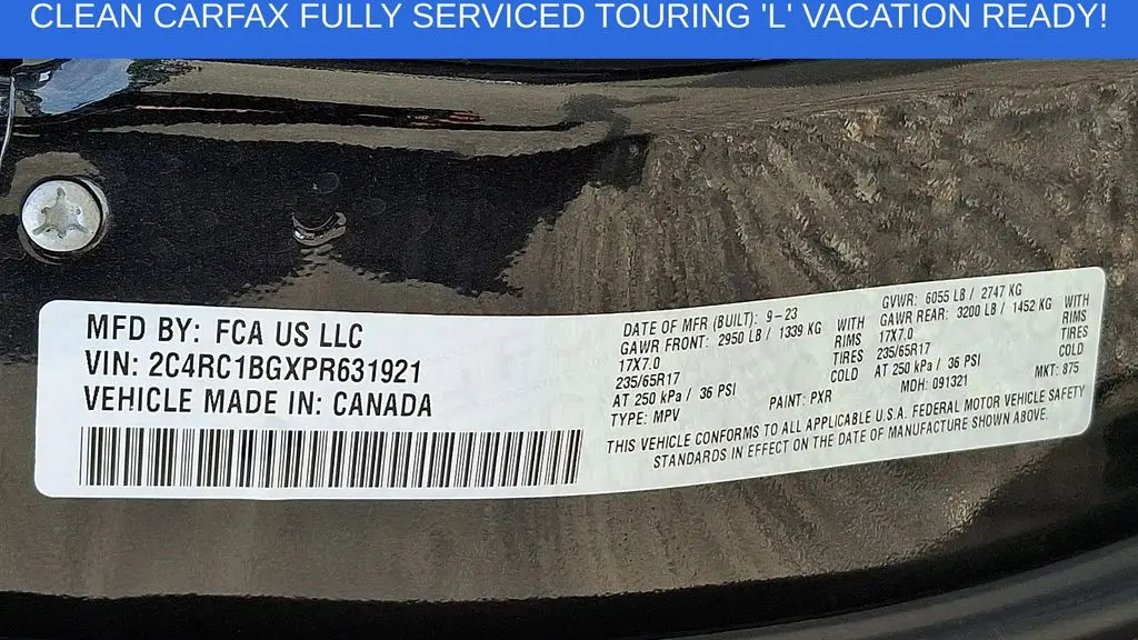 2023 Chrysler Pacifica Touring L