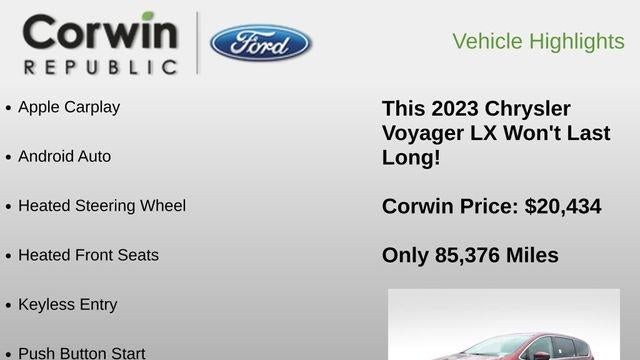 2023 Chrysler Voyager LX