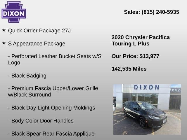 2020 Chrysler Pacifica - $13,977