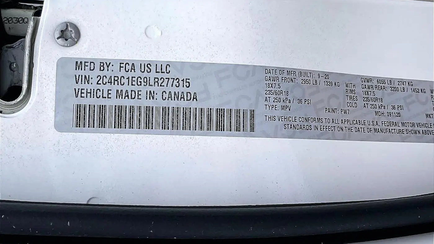 2020 Chrysler Pacifica Touring L Plus