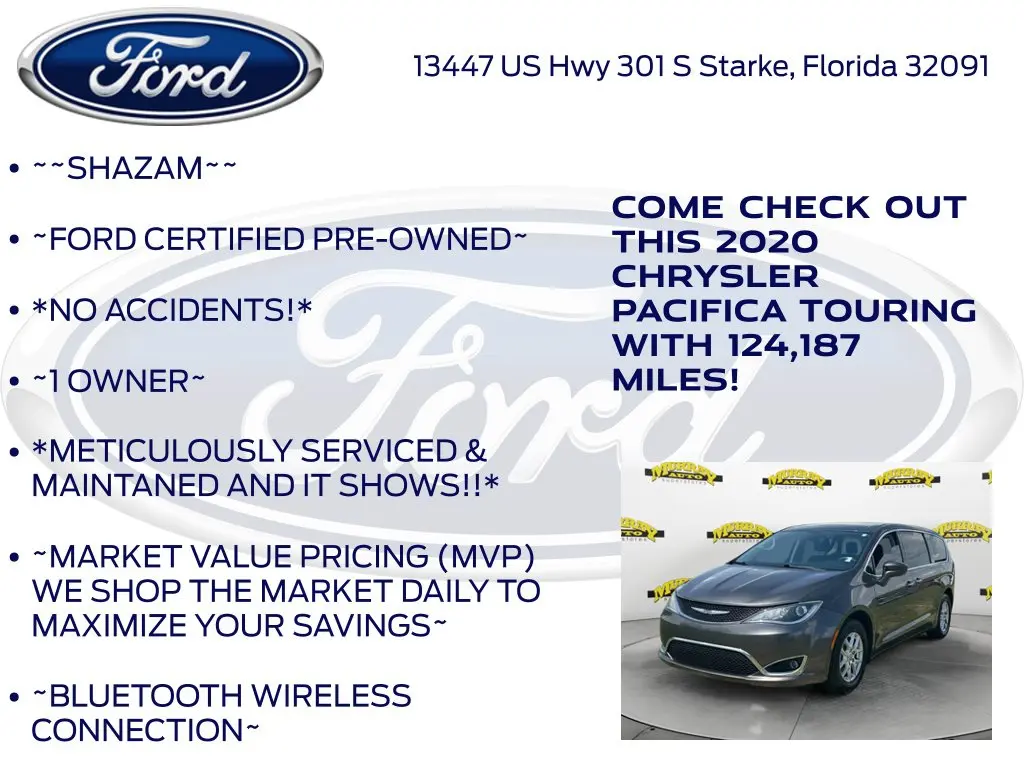 2020 Chrysler Pacifica - $12,867