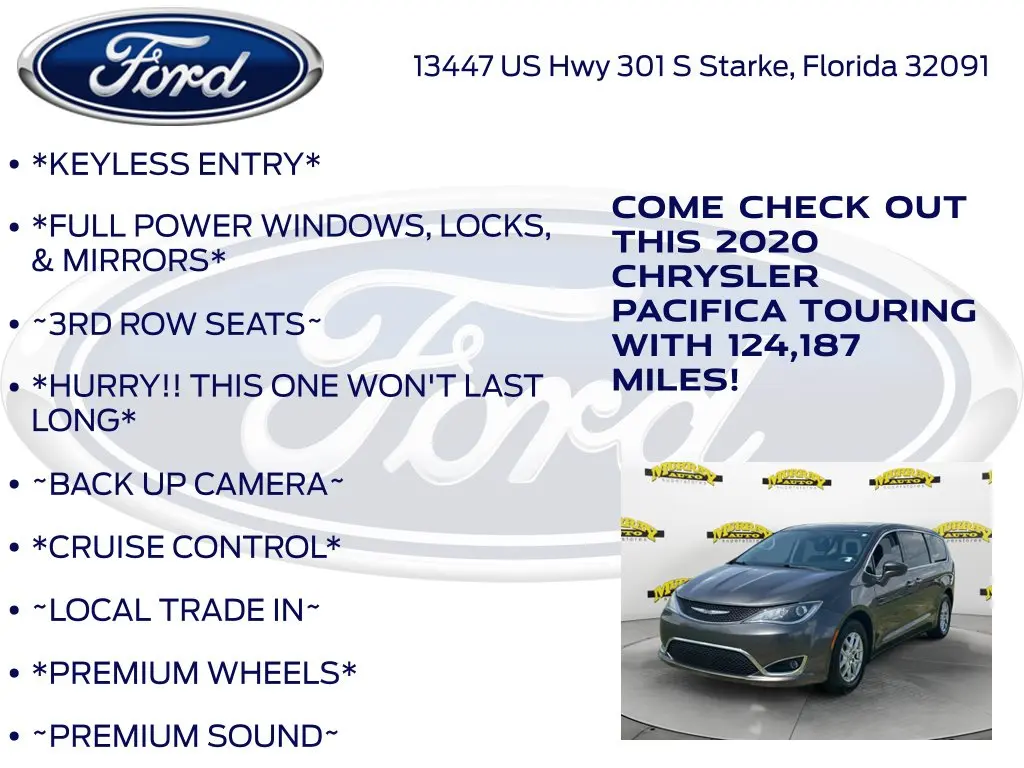 2020 Chrysler Pacifica - $12,867