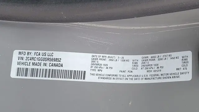 2025 Chrysler Pacifica Limited