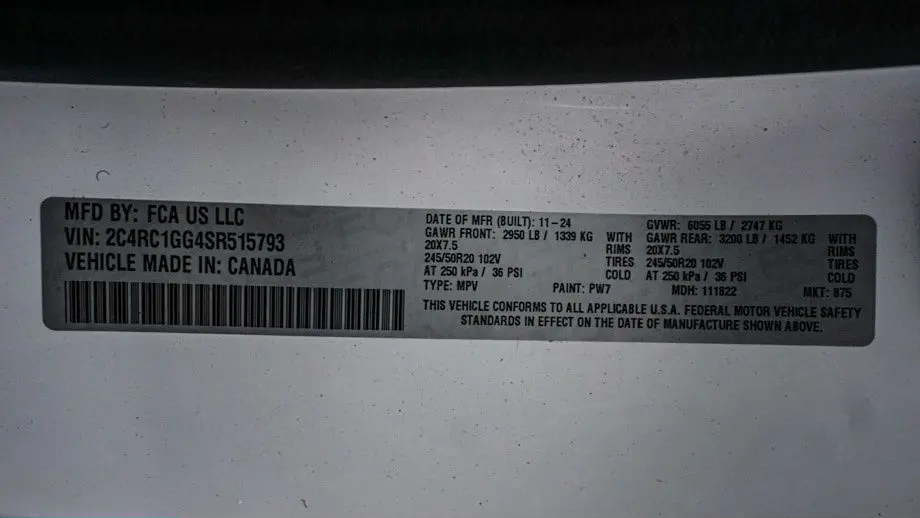 2025 Chrysler Pacifica Limited