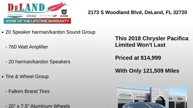 2018 Chrysler Pacifica Limited