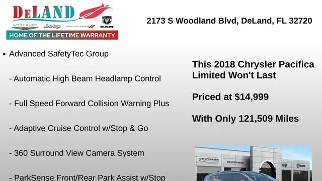 2018 Chrysler Pacifica Limited