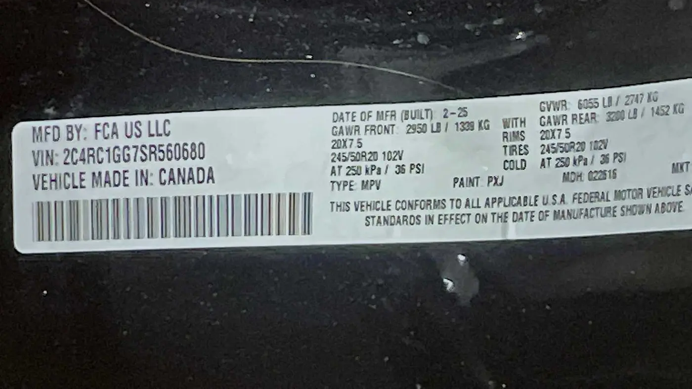 2025 Chrysler Pacifica Limited