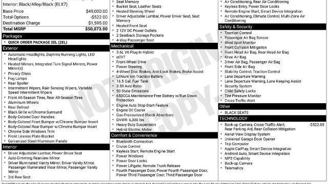 2022 Chrysler Pacifica Hybrid Touring L