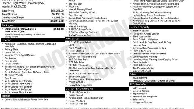 2024 Chrysler Pacifica Plug-In Hybrid S Appearance