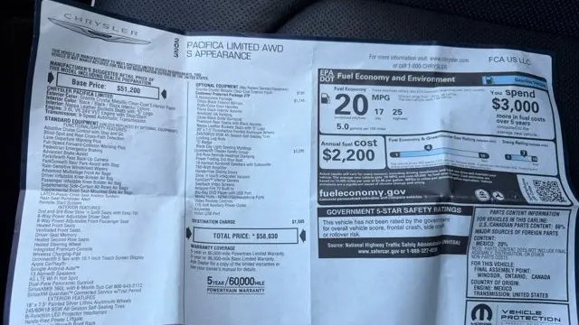 2023 Chrysler Pacifica Limited