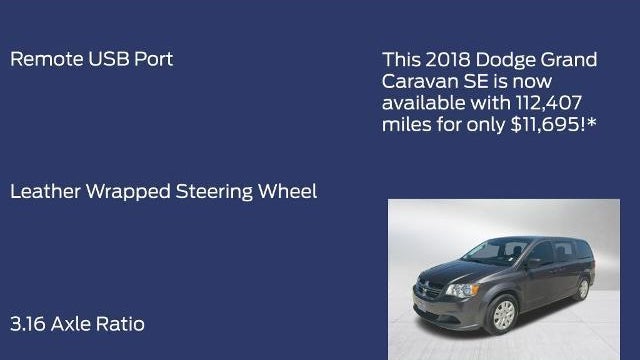 2018 Dodge Grand Caravan SE
