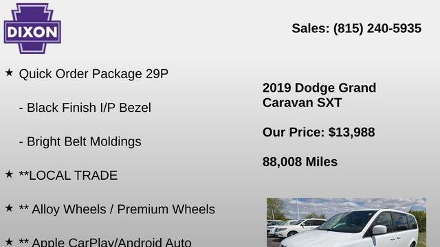 2019 Dodge Grand Caravan SXT 35th Anniversary Edition