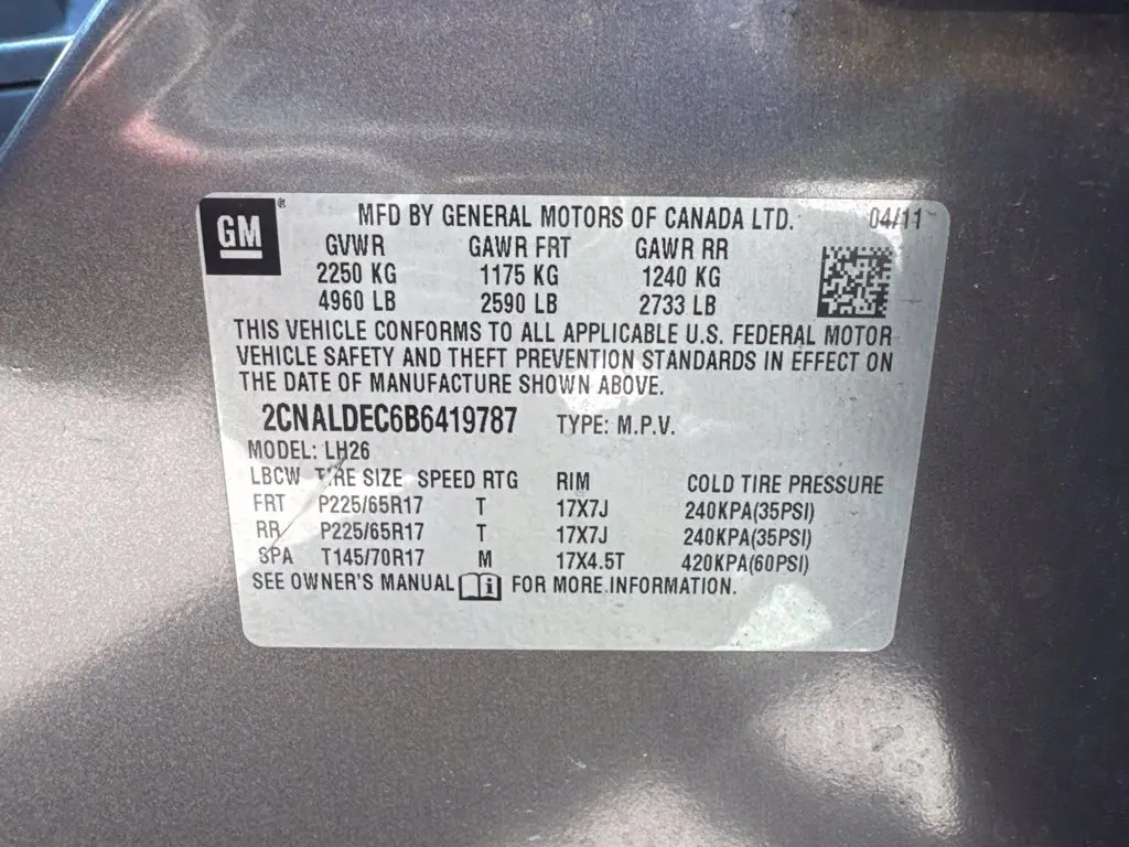 2011 Chevrolet Equinox - $2,999