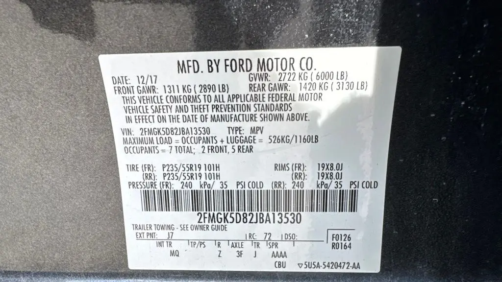 2018 Ford Flex Limited