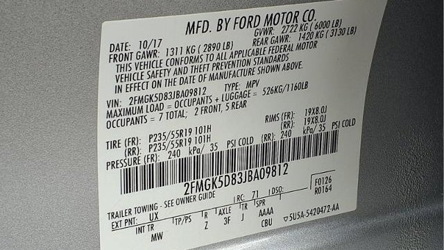 2018 Ford Flex Limited