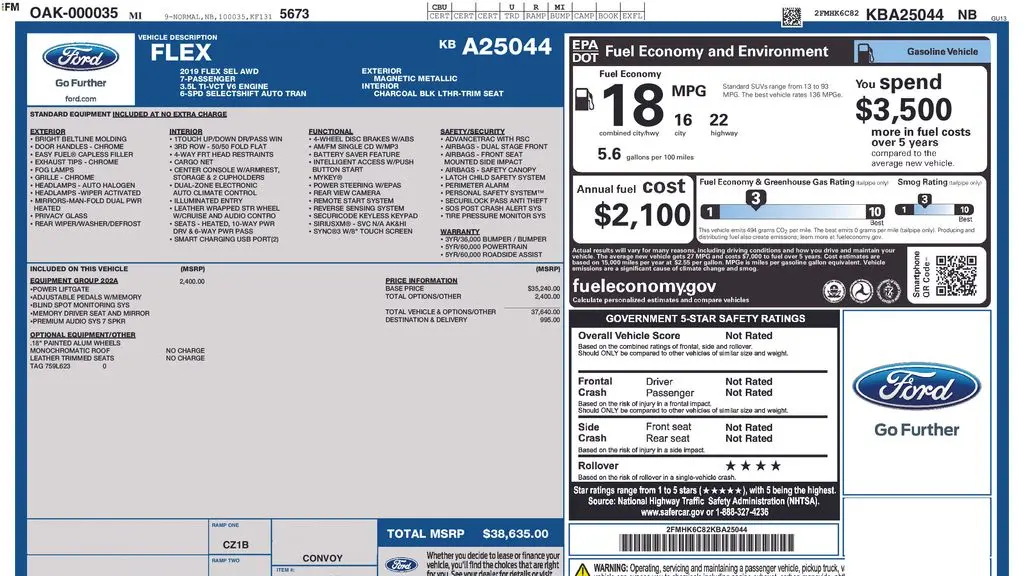 2019 Ford Flex SEL