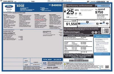 2019 Ford Edge SE 4DR Crossover